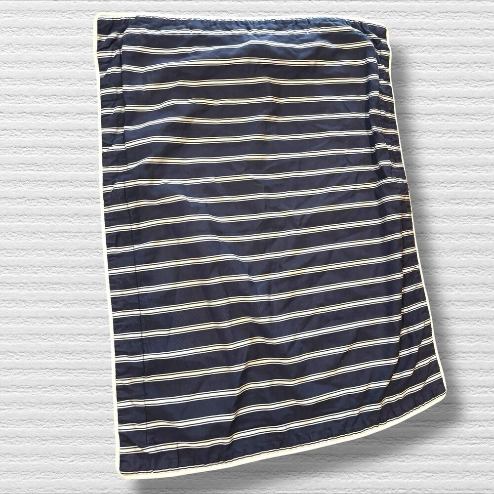 RALPH LAUREN STANDARD SHAM BARRYMORE BLUE/ WHITE STRIPE - Picture 3 of 5